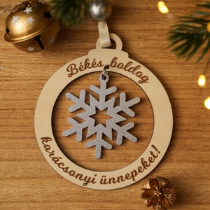 Egyedi felirattal kérhető karácsonyfadísz - karácsony - karácsonyi lakásdekoráció - karácsonyfadíszek - Meska.hu