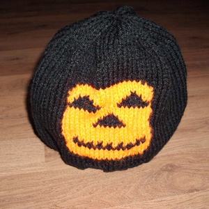 Halloween sütőtökös sapka - ruha & divat - sál, sapka, kendő - sapka - Meska.hu