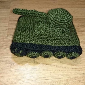 Horgolt tank - játék & sport - plüssállat & játékfigura - plüss autó & motor - Meska.hu