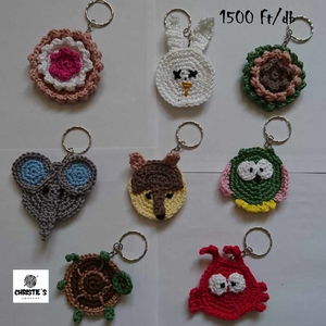 Horgolt kitűzők - ékszer - kitűző és bross - kitűző - Meska.hu
