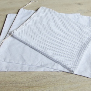 Zöldség- gyümölcs textil zsák csomag (3 db/ cs)  / ökozsák, bevásárló zsák, környezetbarát zacskó - táska & tok - bevásárlás & shopper táska - zöldség/gyümölcs zsák - Meska.hu