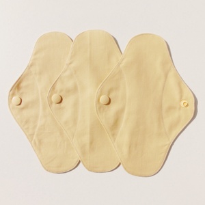 Tisztasági betét- bézs ( 3 db/ cs )mosható textil betét - szépségápolás - intim higiénia - tisztasági betét - Meska.hu