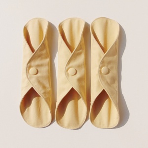 Tisztasági betét- bézs ( 3 db/ cs )mosható textil betét - Meska.hu