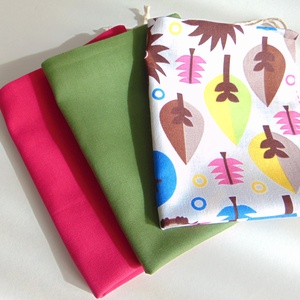 Textil zsák csomag (3 db/ cs) pink- zöld- süni mintás , Táska & Tok, Bevásárlás & Shopper táska, Zöldség/Gyümölcs zsák, Varrás, MESKA
