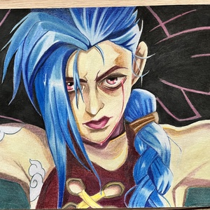 Jinx ceruzarajz  - művészet - grafika & illusztráció - ceruzarajz - Meska.hu