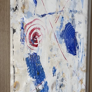 Maszkulin absztrakt festmény - művészet - festmény - akril - Meska.hu