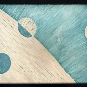 Hold, Művészet, Festmény, Akril, Festészet, MESKA