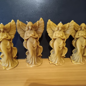 10 db Méhviasz angyal gyertya 13 cm - Meska.hu