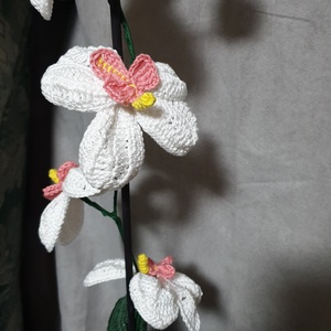 Orchidea kaspóval együtt, örökké virágzik  - otthon & életmód - dekoráció - virágdísz és tartó - csokor & virágdísz - Meska.hu