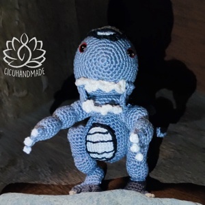 Alien Amigurumi technikával kézzel horgolt  - játék & sport - plüssállat & játékfigura - szörnyike - Meska.hu