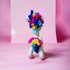 Unicornis Amigurumi technikával kézzel horgolt  - játék & sport - plüssállat & játékfigura - unikornis - Meska.hu