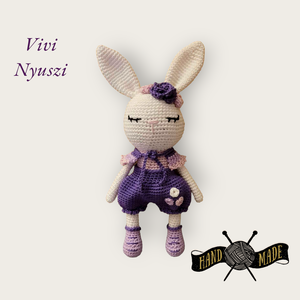 Vivi Nyuszi Horgolt , Játék & Sport, Plüssállat & Játékfigura, Nyuszi, Horgolás, MESKA