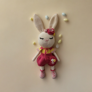 Vivi a szende nyuszi amigurumi technikával kézzel horgolt  - játék & sport - plüssállat & játékfigura - nyuszi - Meska.hu