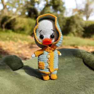 Mr.Duck Amigurumi technikával kézzel horgolt kacsa , Játék & Sport, Plüssállat & Játékfigura, Madár, Horgolás, MESKA