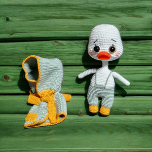 Mr.Duck Amigurumi technikával kézzel horgolt kacsa  - játék & sport - plüssállat & játékfigura - madár - Meska.hu