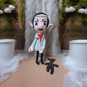 Mr.Bean mese és Teddy macija figura  - Meska.hu