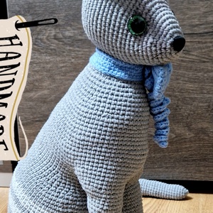 Amigurumi technikával kézzel horgolt Élethű cica 40cm magas  - játék & sport - plüssállat & játékfigura - cica - Meska.hu