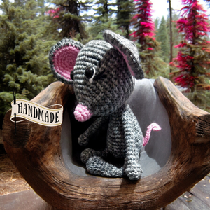 Amigurumi technikával kézzel horgolt édes kis egér  - játék & sport - plüssállat & játékfigura - egér - Meska.hu