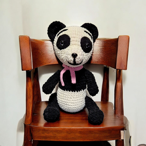 Amigurumi technikával kézzel horgolt Panda Maci , Játék & Sport, Plüssállat & Játékfigura, Maci, Horgolás, MESKA