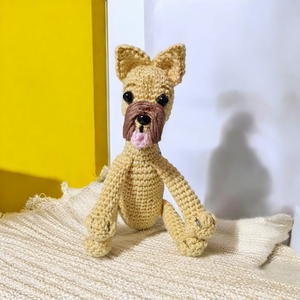 Amigurumi technikával horgolt Yorkshire terrier hasonmás kutya  - játék & sport - plüssállat & játékfigura - kutya - Meska.hu