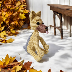 Amigurumi technikával horgolt Yorkshire terrier hasonmás kutya  - játék & sport - plüssállat & játékfigura - kutya - Meska.hu