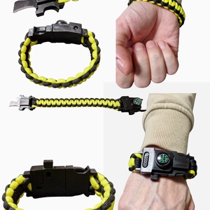 Eredeti Paracord zsinórból, túlélő csattal karkötő  - ékszer - karkötő - széles karkötő - Meska.hu
