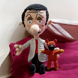 Mr.Bean mese és Teddy macija figura  - játék & sport - plüssállat & játékfigura - ember - Meska.hu