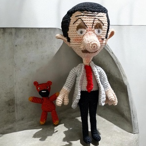 Mr.Bean mese és Teddy macija figura  - játék & sport - plüssállat & játékfigura - ember - Meska.hu