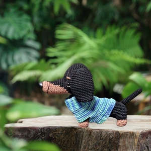 Amigurumi horgolt Tacskó , Játék & Sport, Plüssállat & Játékfigura, Kutya, Horgolás, MESKA