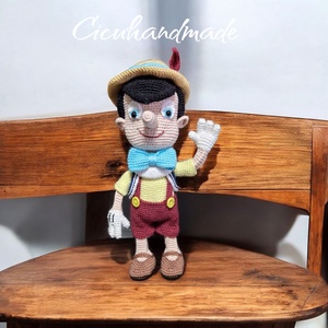 Pinokkió Amigurumi horgolt , Játék & Sport, Plüssállat & Játékfigura, Más figura, Horgolás, MESKA