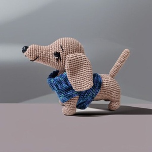 Amigurumi horgolt Tacskó  - játék & sport - plüssállat & játékfigura - kutya - Meska.hu