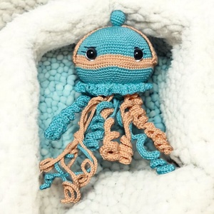 Amigurumi horgolt Medúza , Játék & Sport, Plüssállat & Játékfigura, Más figura, Horgolás, MESKA