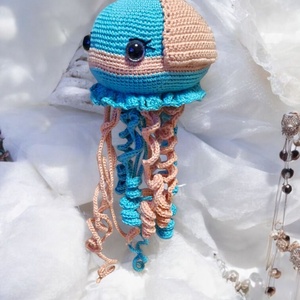 Amigurumi horgolt Medúza  - játék & sport - plüssállat & játékfigura - más figura - Meska.hu