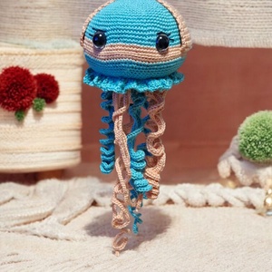 Amigurumi horgolt Medúza  - játék & sport - plüssállat & játékfigura - más figura - Meska.hu