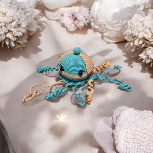 Amigurumi horgolt Medúza  - játék & sport - plüssállat & játékfigura - más figura - Meska.hu