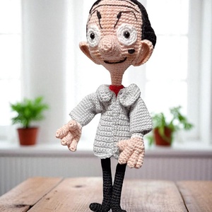 Mr.Bean mese és Teddy macija figura  - játék & sport - plüssállat & játékfigura - ember - Meska.hu