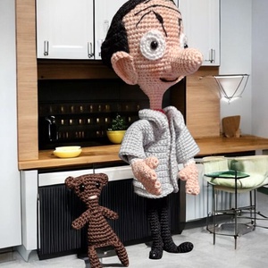 Mr.Bean mese és Teddy macija figura  - játék & sport - plüssállat & játékfigura - ember - Meska.hu