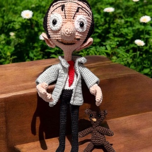 Mr.Bean mese és Teddy macija figura  - játék & sport - plüssállat & játékfigura - ember - Meska.hu