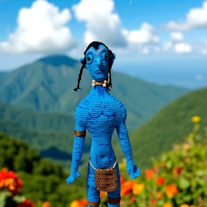 Avatar film szereplő horgolva , Játék & Sport, Plüssállat & Játékfigura, Ember, Hímzés, Horgolás, MESKA