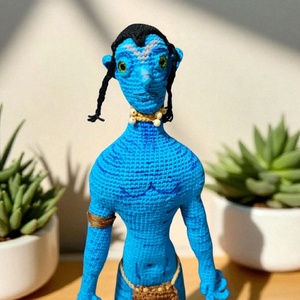 Avatar film szereplő horgolva  - játék & sport - plüssállat & játékfigura - ember - Meska.hu