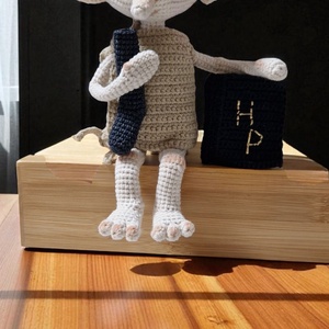 Amigurumi technikával horgolt Dobby a házimanó  - játék & sport - plüssállat & játékfigura - manó - Meska.hu