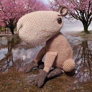 Amigurumi horgolt kapibara/vizidisznó/ - játék & sport - plüssállat & játékfigura - más figura - Meska.hu