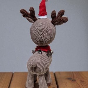 Amigurumi horgolt Rénszarvas - játék & sport - plüssállat & játékfigura - más figura - Meska.hu