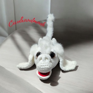 Amigurumi horgolt Falkor a szerencsehozó sárkány  - játék & sport - plüssállat & játékfigura - plüss sárkány - Meska.hu