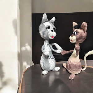 Horgolt kóbor kandúr keresi új otthonát  - játék & sport - plüssállat & játékfigura - cica - Meska.hu