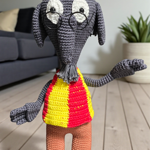 Mekk Elek az ezermester , Játék & Sport, Plüssállat & Játékfigura, Más figura, Horgolás, MESKA