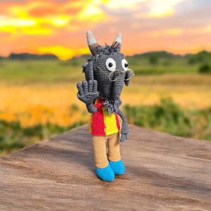 Kecske horgolt - játék & sport - plüssállat & játékfigura - plüss mesefigurák - Meska.hu