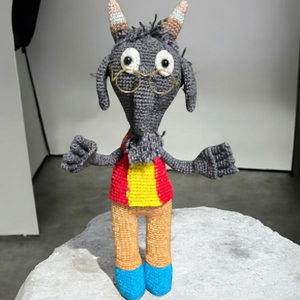 Kecske horgolt - játék & sport - plüssállat & játékfigura - plüss mesefigurák - Meska.hu