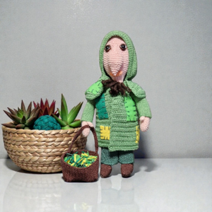 Egy mesebeli karakter a füvesember , Játék & Sport, Plüssállat & Játékfigura, Plüss mesefigurák, Horgolás, MESKA