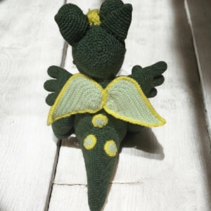 Horgolt Sárkány  - játék & sport - plüssállat & játékfigura - plüss mesefigurák - Meska.hu